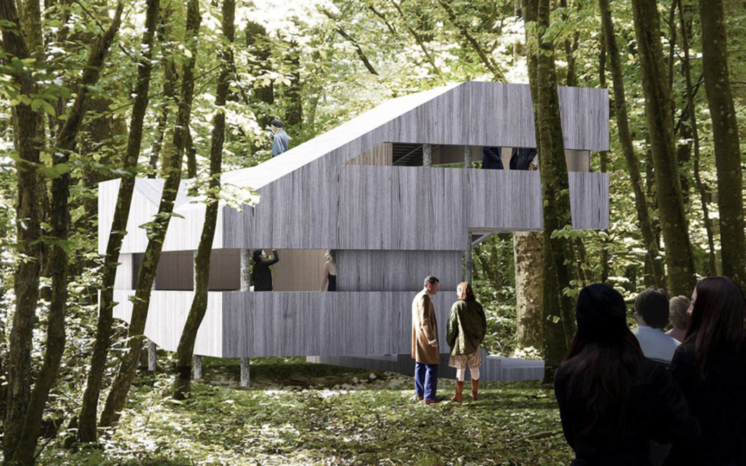 Maison 100 % bois au Festival de la Forêt et du Bois : le ‘Château Ambulant’