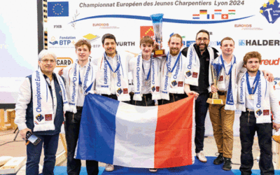 Victoire de l’équipe de France des jeunes charpentiers au Championnat d’Europe
