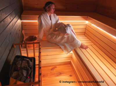 sauna en bois fabriqué en finlande