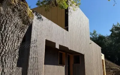 Reportage chantier d’une magnifique maison en ossature bois avec isolation biosourcée : Tradition Bois
