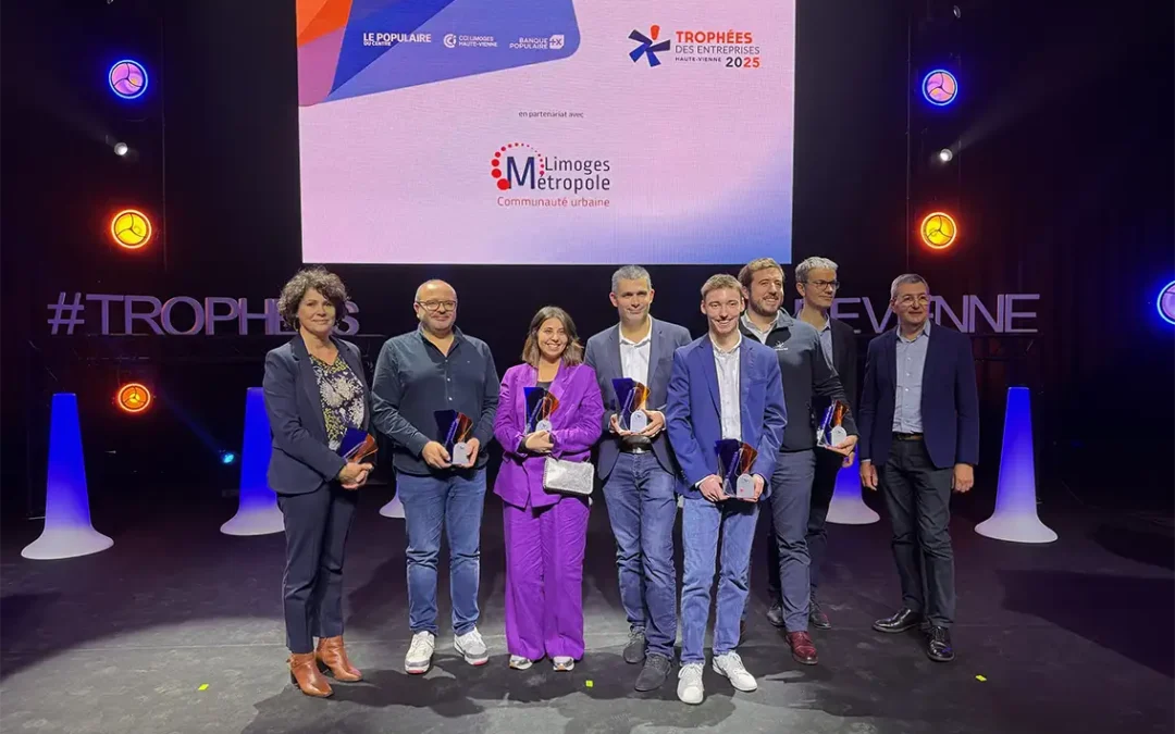 Guillaumie Construction Bois récompensée au Trophées des Entreprises de la Haute-Vienne.