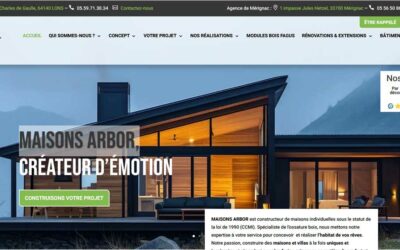 Le constructeur bois Maisons Arbor lance son nouveau site internet