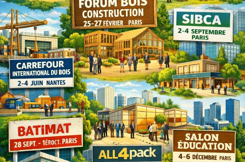 La Fédération Nationale du Bois vous informe : En 2026, la filière forêt-bois sera présente sur de nombreux salons.