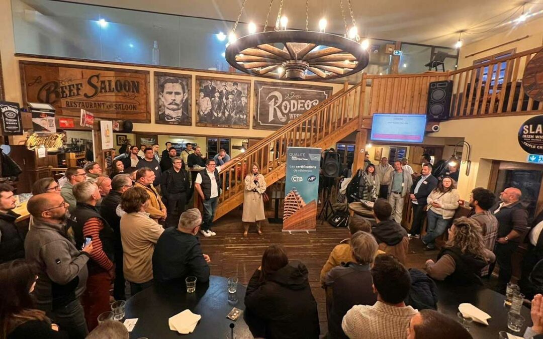 Apéro Bois, une opération réussie : Agence SLCOM, magazine Filière Bois, magazine Bois & Business, FCBA.