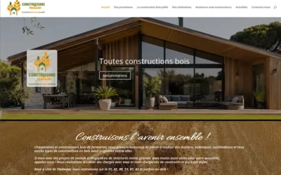 Nouveau site internet pour Construisons Nature, l’expert en construction bois paille.