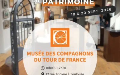 Musée des Compagnons du Tour de France de Toulouse : ouvert le samedi 19 et le dimanche 20 septembre, de 10h à 17h30