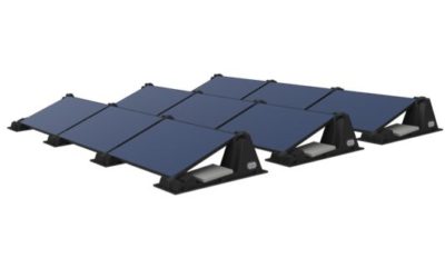 Installation simplifiée de modules photovoltaïques pour toits plats