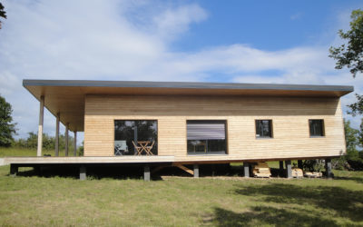 Maison contemporaine en ossature bois dans le Lot par Evobois