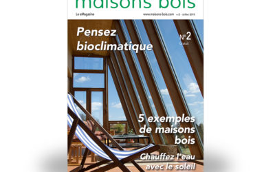 Bioclimatisme et solaire thermique dans le n°2 gratuit de maisons-bois.com