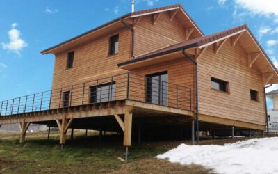 Fondation avec pieux pour maison bois, terrasse bois, extension bois et clôture par Techno Pieux